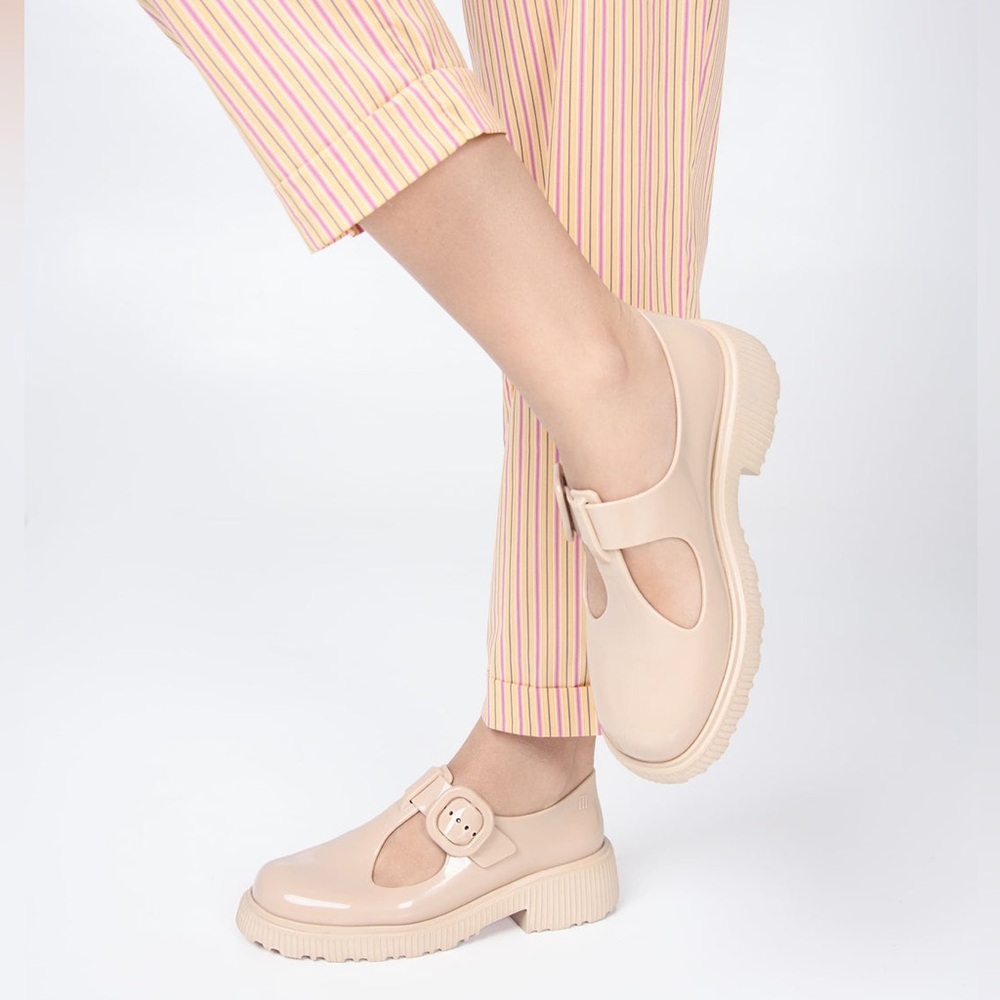 Melissa Women’s Nude Pink Mary Jane Flats